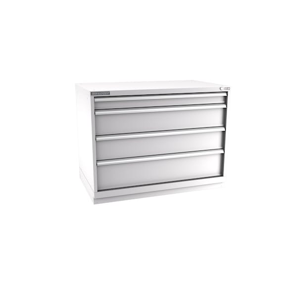 Champion Tool Storage Modular Drawer Cabinet, 4 Drawer, Light Gray, Steel, 47 in W x 28-1/2 in D x 36 in H E15000402ILCFTB-LG - main